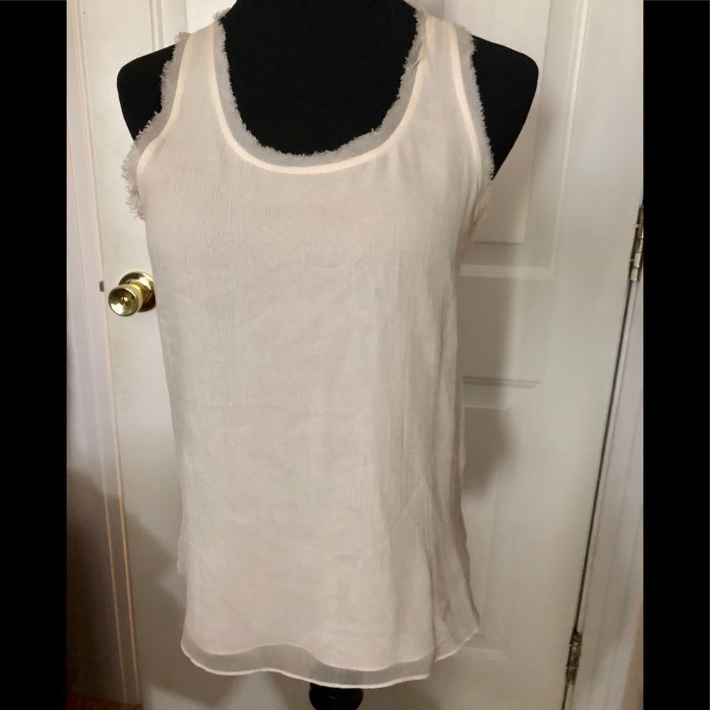 Beautiful silk tank by Adam in small